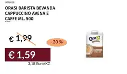 Prezzemolo e Vitale OraSi Barista Cappuccino Avena e Caffè offerta