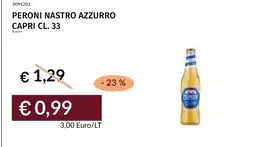 Prezzemolo e Vitale Peroni Nastro Azzurro Capri offerta