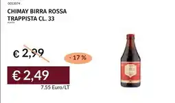 Prezzemolo e Vitale Chimay birra rossa offerta