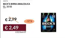 Prezzemolo e Vitale Beck's birra analcolica offerta