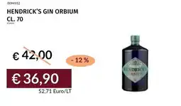 Prezzemolo e Vitale Hendrick's Gin Orbium offerta