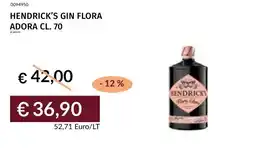 Prezzemolo e Vitale Hendrick's Gin Flora Adora offerta