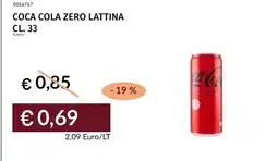 Prezzemolo e Vitale Coca Cola Zero Lattina offerta