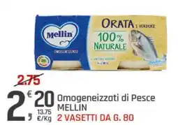 Supermercati Dok Omogeneizzati di Pesce MELLIN offerta