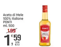 Supermercati Dok Aceto di Mele PONTI offerta