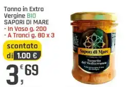 Supermercati Dok Tonno in Extra Vergine BIO Sapor di Mare offerta