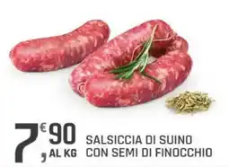 Supermercati Dok Salsiccia di suino con semi di finocchio offerta