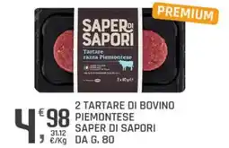 Supermercati Dok Tartare razza Piemontese Saper di Sapori offerta