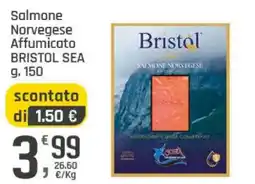 Supermercati Dok Salmone Norvegese Affumicato Bristol Sea offerta