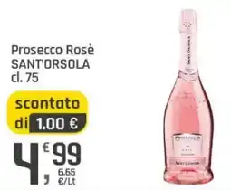Supermercati Dok Prosecco Rosè Sant'Orsola offerta