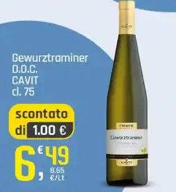 Supermercati Dok Gewurztraminer D.O.C. Cavit offerta