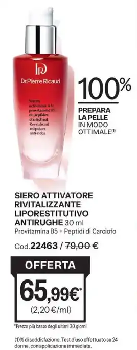 Siero attivatore rivitalizzante liporestitutivo antirughe Dr.Pierre Ricaud
