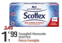 Supermercati Dok Tovaglioli Monovelo SCOTTEx offerta