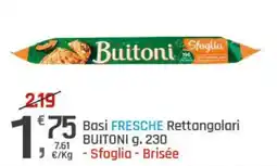 Supermercati Dok Basi FRESCHE Rettangolari BUITONI offerta