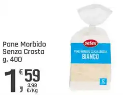 Supermercati Dok Pane morbido senza crosta bianco selex offerta