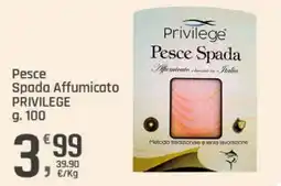 Supermercati Dok Pesce Spada Affumicato Privilege offerta