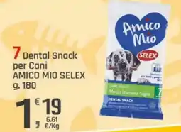 Supermercati Dok Dental Snack per Cani AMICO MIO SELEX offerta