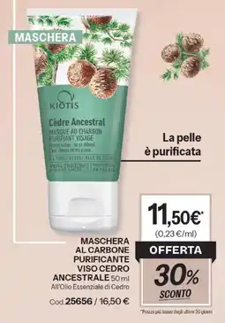 Stanhome Maschera al carbone purificante viso cedro ancestrale offerta