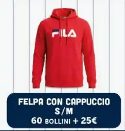 Supermercati Dok Felpa con cappuccio Fila offerta