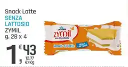 Supermercati Dok Snack Latte senza lattosio Zymil offerta