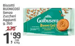 Supermercati Dok Galbusera Biscotti Buonici Sì Senza Zuccheri Aggiunti offerta