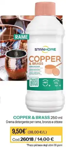 Stanhome Stanhome Copper & Brass offerta