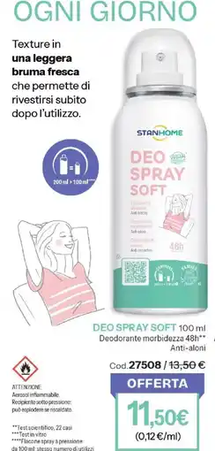 Stanhome Deo spray soft Stanhome offerta