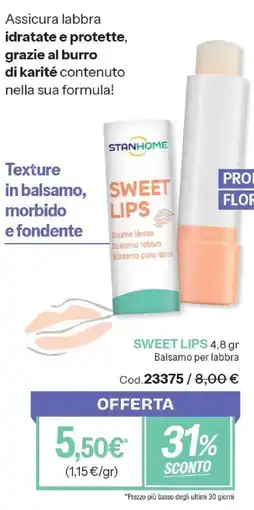 Stanhome Stanhome Sweet Lips Balsamo per labbra offerta