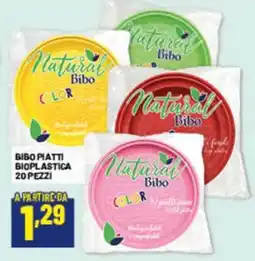Risparmio Casa Bibo piatti bioplastica offerta