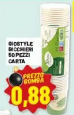 Risparmio Casa Giostyle bicchieri carta offerta