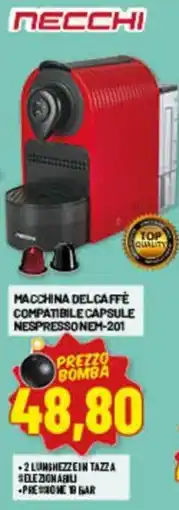 Risparmio Casa Macchina del caffè compatibile capsule Nespresso NEM-201 offerta