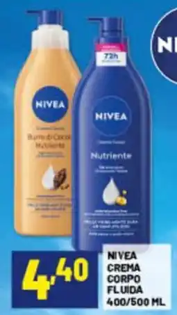 Risparmio Casa NIVEA crema corpo fluida offerta