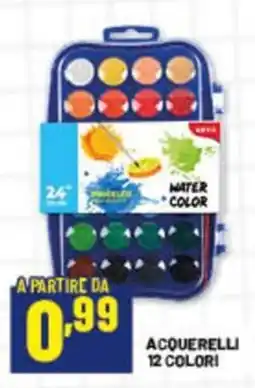 Risparmio Casa Acquerelli 12 colori offerta