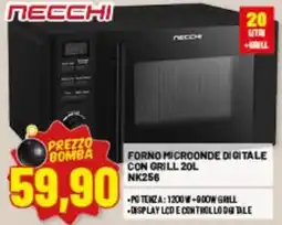 Risparmio Casa Forno microonde digitale Necchi offerta
