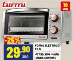 Risparmio Casa Forno elettrico Girmi offerta