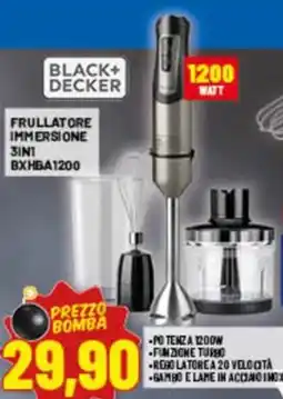 Risparmio Casa Black+Decker frullatore immersione 3in1 offerta