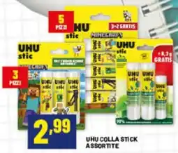 Risparmio Casa UHU colla stick assortite offerta