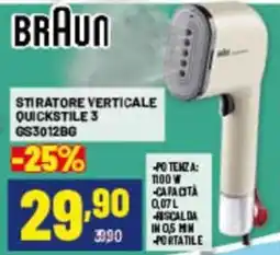 Risparmio Casa Braun stiratore verticale quickstyle 3 offerta