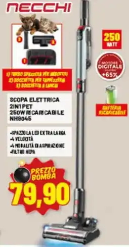 Risparmio Casa Scopa elettrica 2in1 pet Necchi offerta