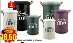 Risparmio Casa Cargo contenitori in metallo offerta