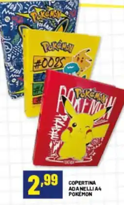 Risparmio Casa Copertina Adanelli A4 Pokémon offerta
