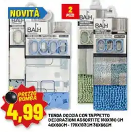 Risparmio Casa Tenda doccia con tappetto Balh offerta