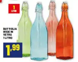 Risparmio Casa Bottiglia iride in vetro offerta