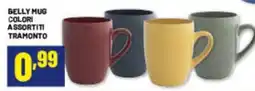 Risparmio Casa Belly Mug Colori Assortiti Tramonto offerta