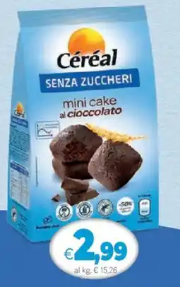 IperFamila Céréal senza zuccheri mini cake al cioccolato offerta