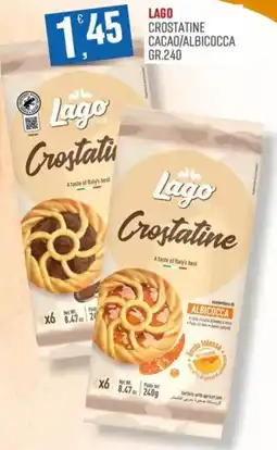 Maxipiù Lago crostatine cacao/albicocca offerta