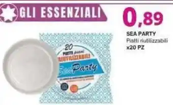 Sea Party Piatti riutilizzabili