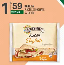 Tutto Risparmio Cash&Carry Barilla Piadelle Sfogliate offerta