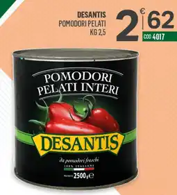 Tutto Risparmio Cash&Carry Desantis pomodori pelati offerta