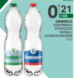 Tutto Risparmio Cash&Carry Gaudianello acqua minerale effervescente naturale/ festosa frizzantissima offerta